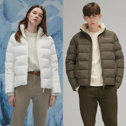 스케쳐스 남/여 웜플리스 헝가리 화이트 다운 자켓 7종택1