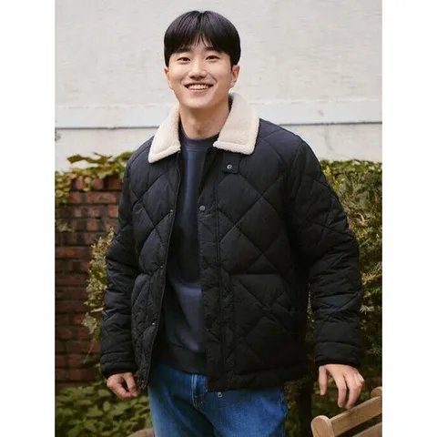 [ 롯데백화점 ][폴햄]남성 보아퍼 퀼팅 크루저 점퍼 PHD4JP1440