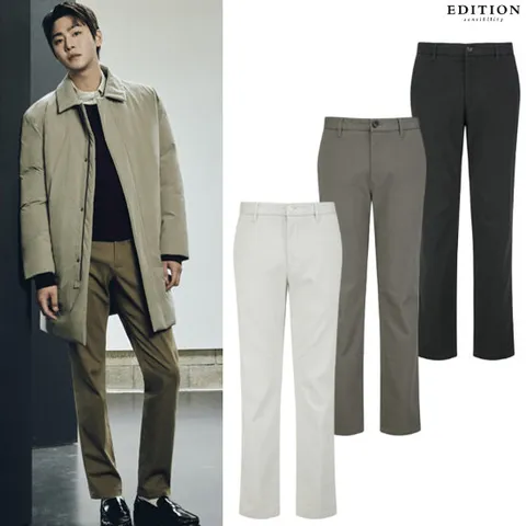 [ 롯데백화점 ][에디션앤드지]남자 가을 겨울 면스판 치노 팬츠 5종 NEE4PP1901