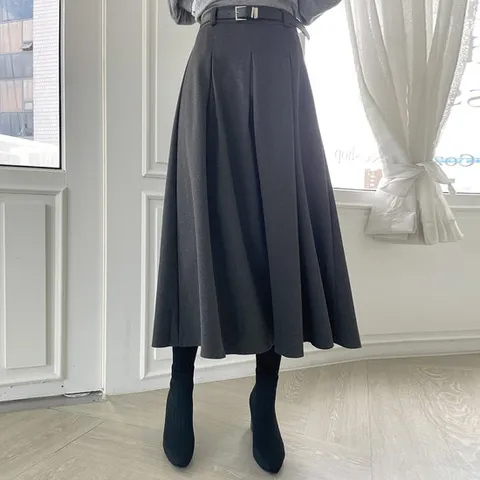 [루시다][벨트SET]헤라 기모 스커트