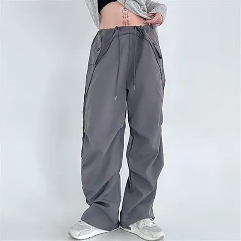 세미 신상 배기바지 루즈핏  밴딩 코디