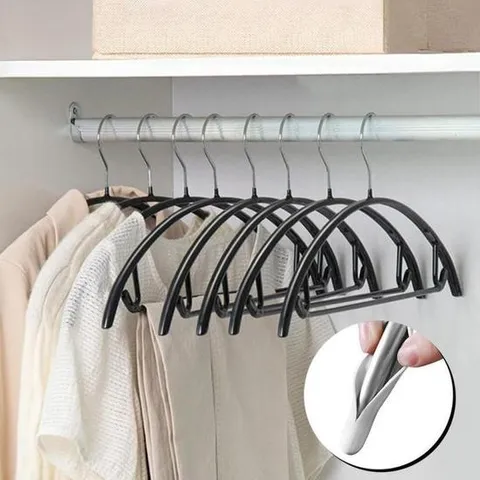 튼튼한 PVC 실속 어깨뿔 방지 라운드 논슬립 옷걸이