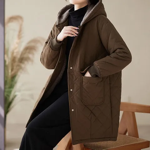 *특가_바로발송*[GS단독특가][랄라모션] 그리드 누빔 윈터 후드점퍼(llm0377)_반품불가