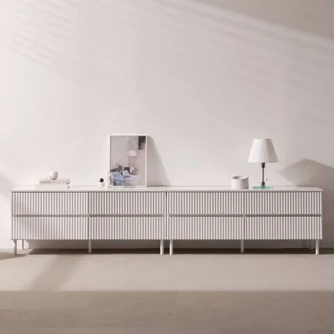 보루네오 마르체 밀로 템바보드 수납 서랍 거실장 2400 BBR013C (착불)