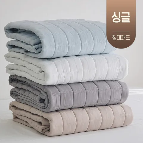 먼지없는 사계절 겨울 침대 매트리스 누빔 고정밴드 패드 싱글 S