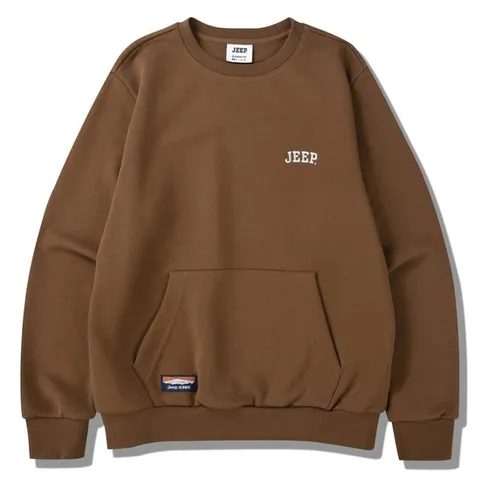 [ 롯데백화점 ]공용) 아치 지프 자수 로고 레드 맨투맨 티셔츠 JP3TSU803