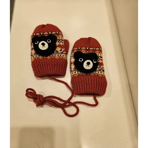 [ 현대백화점 ][미키하우스10] 16M407601-02 DB 블랙베어  벙어리 장갑