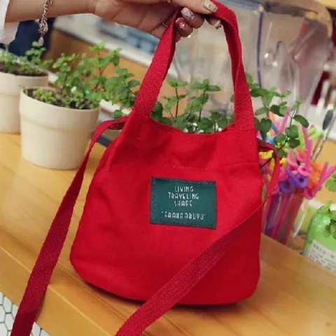 [라일리] Rly 미니에코백 무지 미니 가벼운 천가방 크로스백