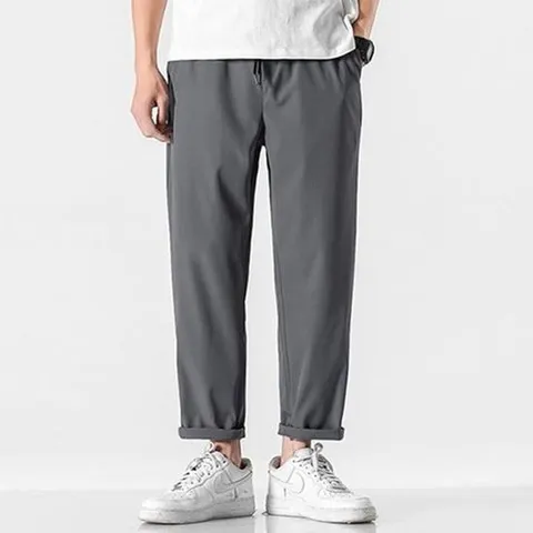 [라일리] Rly 스판 밴딩바지 캐쥬얼 7부 선물 바캉스  슬림 청