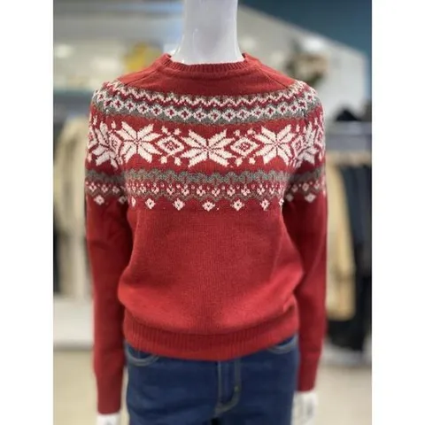 안지크 세이브존07 자가드 시보리 니트 AH4-KP111-0