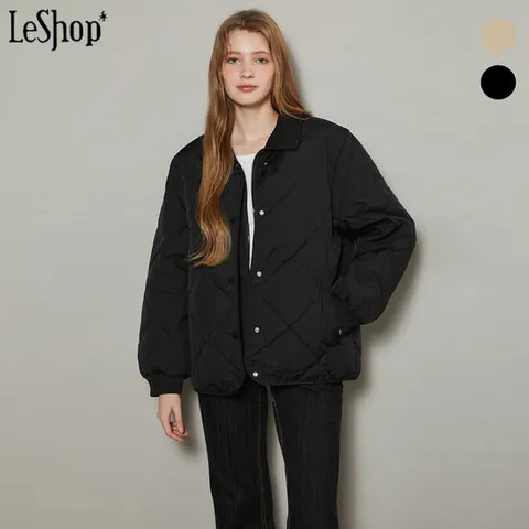 [ 롯데백화점 ]르샵  하이넥 다이아 퀼팅 패딩 점퍼 (BOBJP001A)