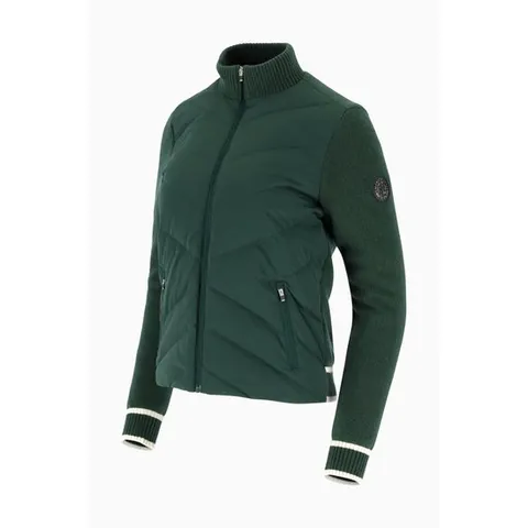 [ 롯데백화점 ][엘르골프]23년 여성 겨울 니트 하이브리드 경량 다운 점퍼 [6J82051]