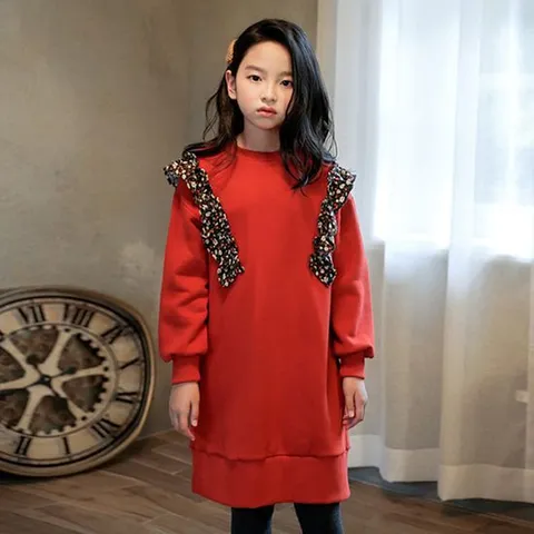 [쿠키하우스 주니어]유엔즈 기모 원피스_13446