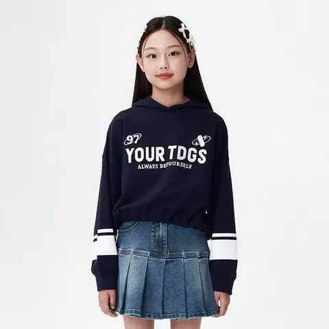 [더데이걸]크롭 후드티 TGMH24803 [모다아울렛 남양주점]_GN