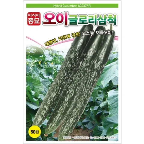 아시아종묘 씨앗 오이 글로리삼척 50립