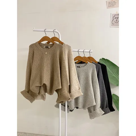 허니제이 / 비멜츠 가오리핏 레글런 긴팔 니트5colo