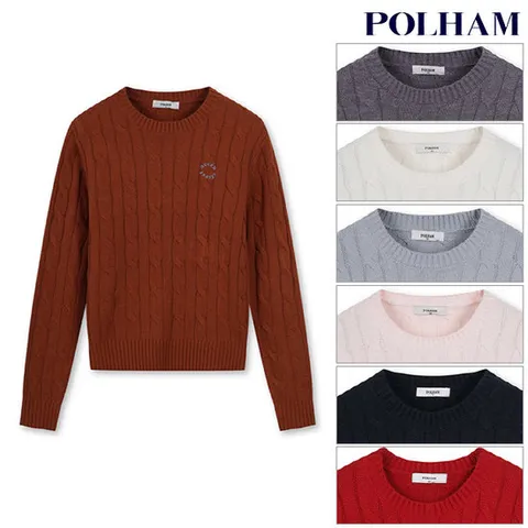 [ 롯데백화점 ]폴햄  여성 케이블 풀오버 니트(PHE4ER2470)