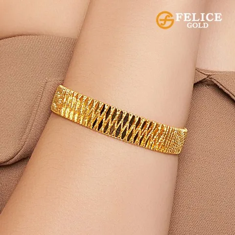 [펠리체골드] 24K 샤인뱅글 팔찌 18.75g