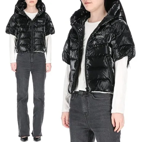 [듀베티카] 로고패치 VDDH15135K0001 BKL 후드반팔 다운패딩 골