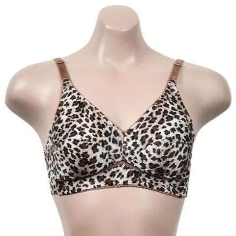 부드럽고 시원한 호피패턴 노몰드 풀컵 브라 브라이언언디즈 ..