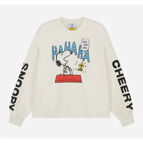 [ 롯데백화점 ][클라이드]여성 스누피 그래픽 맨투맨 티셔츠 FODTS975F