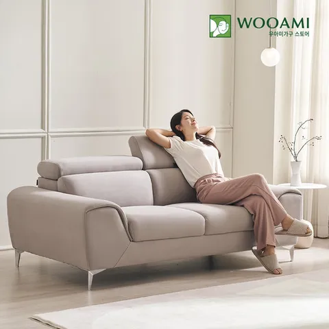 [리퍼]우아미 클라인 헤드틸팅 아쿠아텍스 3인용 소파