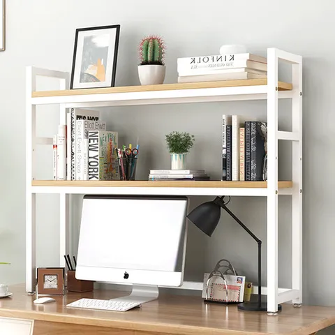 높이조절 책상선반 책꽂이 책상위선반 수납 정리 수납장 HC-2S75