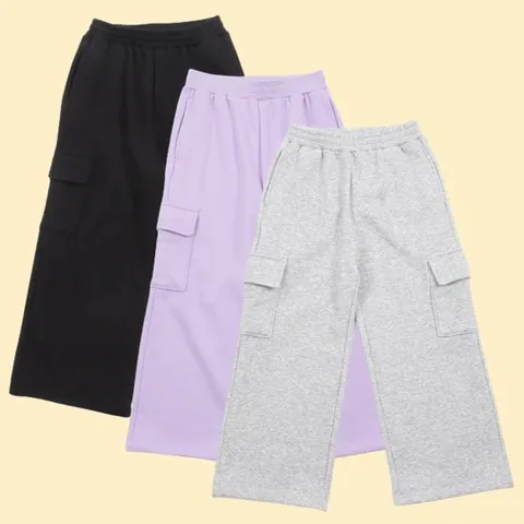 [ 롯데백화점 ][로엠걸즈(아동)]융기모카고와이드팬츠바지RGTM23N1C