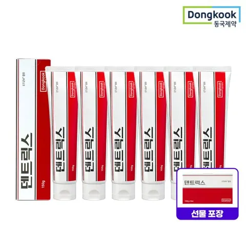 [선물박스] 동국제약 덴트릭스 치약 150g X 6개 구강케어 입냄새 구취제거 잇몸질환 치태제거 잇몸치약 세정 충치예방 안티프라그 치은염 치주염 양치 구취개선