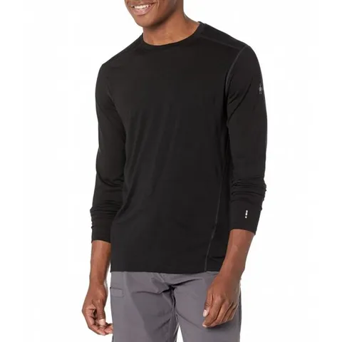 스마트울 클래식 올시즌 메리노 베이스 레이어 긴팔 블랙