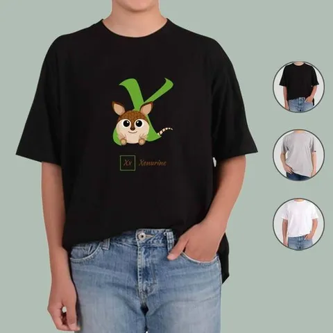 애쉬오트밀 반팔티 영어수업  알파벳 E