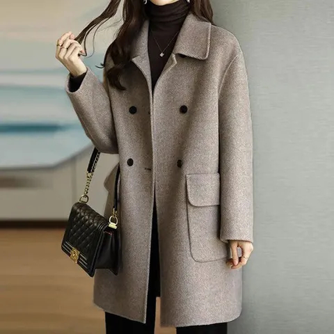 [아리엘스타일]3컬러 겨울모직코트 데일리룩 클레아모직코트