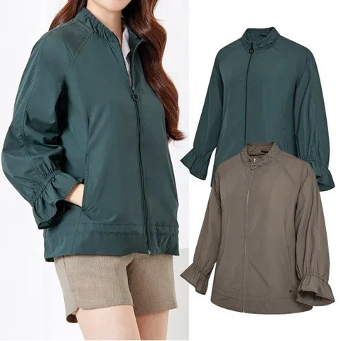 비티알 여성 골프웨어 오버핏 7부 바람막이 자켓 GS