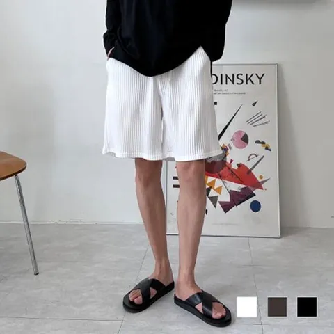 츄리닝 밴딩반바지  캐쥬얼 커플룩 남성