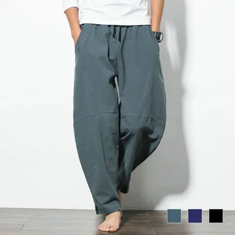 플로우핏 하이브리 팬츠 린넨 블루머 통바지