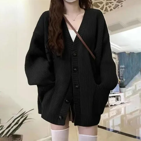 TF두툼오버핏가디건  루즈핏 가을 점퍼