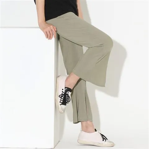 세미 긴바지 배기팬츠 루즈핏 코디 일자 면 캐쥬얼