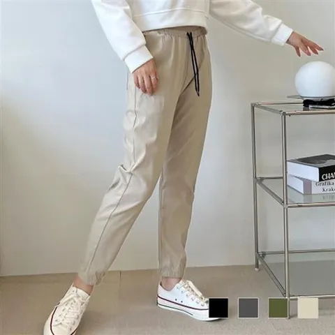 일자 코디 배기바지    루즈핏 세미