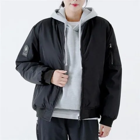 소매 밑단 시보리 데일리 집업 스타일 여성 항공 점퍼