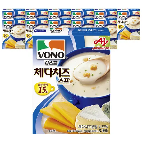 보노스프 컵스프 체다치즈 스프 63g x 12개