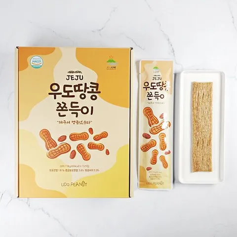 제주 우도땅콩 쫀득이 쫀드기 1박스(18gX15봉)