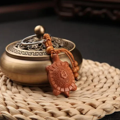 거북이 장수 키링 액막이 행운 합격 부적 복숭아나무키링 관세음