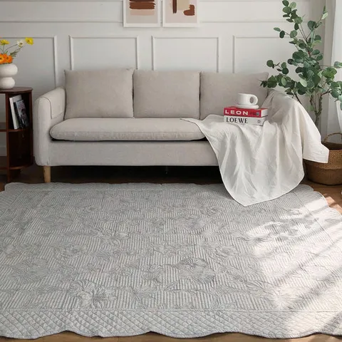 한스갤러리 순면 거실 패드 대형 카페트(160x210cm) 4종택1