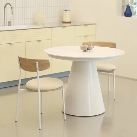 [네스룸]첼로 포세린 세라믹 원형 식탁테이블 2인/4인 1000