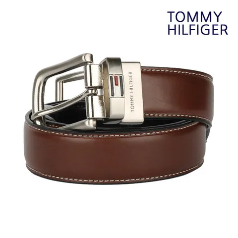 타미힐피거 남성 양면 벨트 브라운/블랙 11TL08X014-206