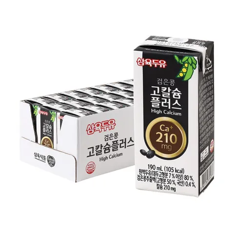 삼육 검은콩 고칼슘플러스 190mlx24입