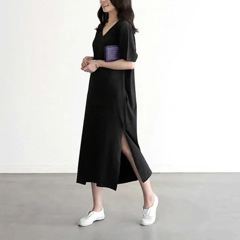 홈드레스홈원피스 여자 여름 데일리 썸머 반팔 원피스 라운지 룩