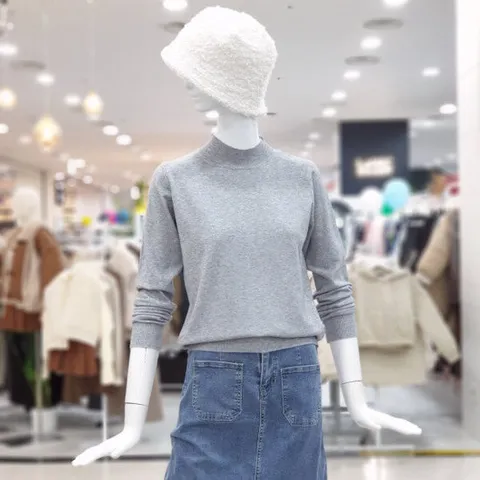 [ab.f.z]반폴라 데일리 텐션 반목 니트 FSBHZ1W51B