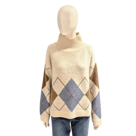 [ 롯데백화점 ][에이비에프지]아기일패턴 하이넥 니트 ADZ1HW42A