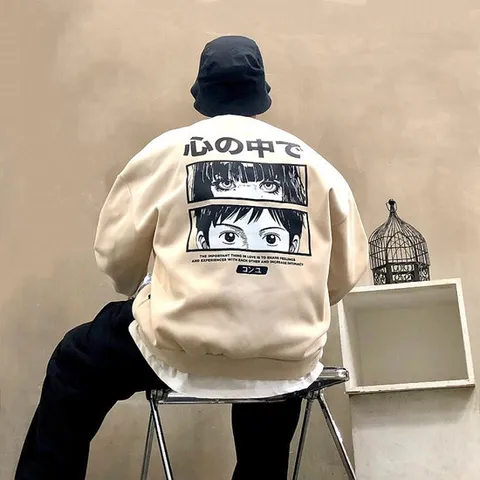 맨스토리 / 기모 모노 아이즈 픽쳐 남자 겨울 맨투맨